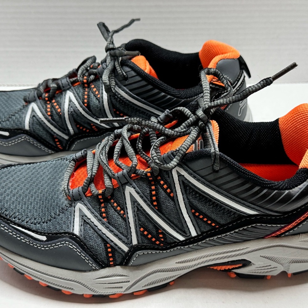 FILA | Running Shoe | 1SH40136-054 | Sneaker | Men Size 8 | Gray/Orange